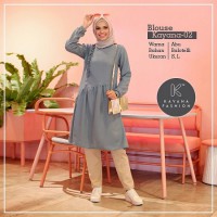 Blouse Kayana Abu-Abu